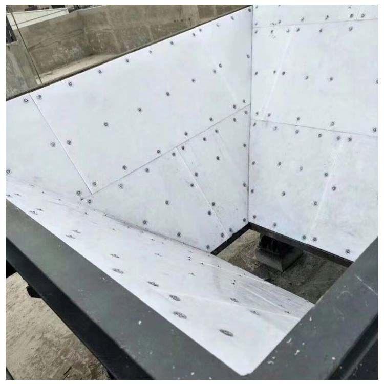 UHMWPE liners for bulk material handling systems